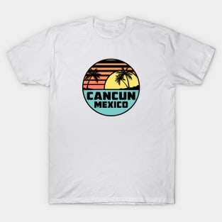 Cancun Mexico Tropical Beach Surfing Scuba Surf Vacation T-Shirt